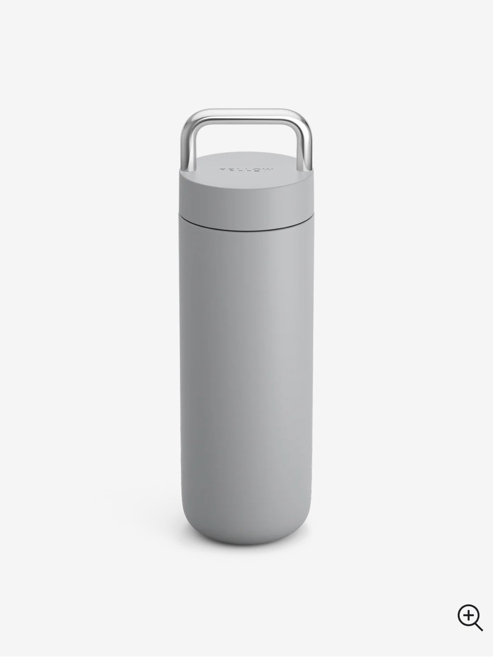 Matte Gray Water Bottle with Carry Handle